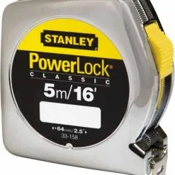 Stanley 0-33-158 Mètre Ruban Powerlock 5m/16' - 19mm