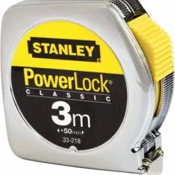 Stanley 0-33-218 Mètre Ruban Powerlock 3m - 12,7mm Métal