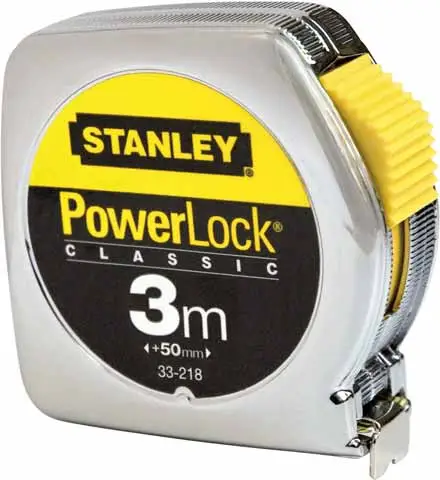Stanley 0-33-218 Mètre Ruban Powerlock 3m - 12,7mm Métal 1 Stanley 0-33-218 Mètre Ruban Powerlock 3m - 12,7mm Métal