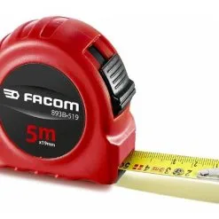 FACOM '893B.519PB Mètre Ruban Mat Résistant à L''usure, Fermeture Double Face ABS 5 Mtr 19 Mm'