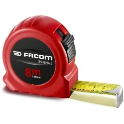 FACOM '893B.825PB Mètre Ruban Mat Résistant à L''usure, Blocage Double Face ABS 8 Mtr 25 Mm'