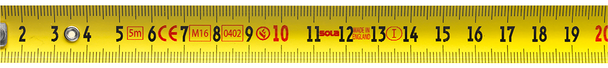 Sola 50023301 TM5 Ruban à Mesurer 5m 3 Sola 50023301 TM5 Ruban à Mesurer 5m – Image 3