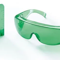 Flex-tools Accessoires 500763 TC-LG-GL Planche De Cible Laser Et Lunettes, Vertes