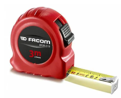 FACOM 893B.319PB Mètre Ruban Double Face Avec Boîtier ABS 3 Mtr 19 Mm 1 FACOM 893B.319PB Mètre Ruban Double Face Avec Boîtier ABS 3 Mtr 19 Mm